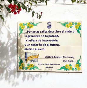 poema Estepona Niña Bonita Cristina Maruri que ver en Estepona