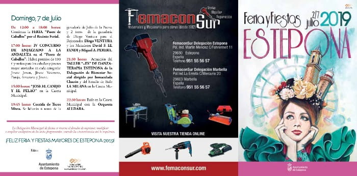 Programa de la feria de Estepona 2019 1