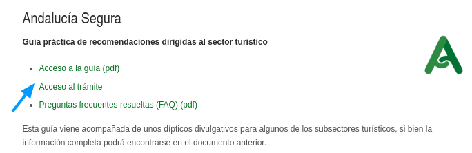 pedir certificado andalucia destino seguro